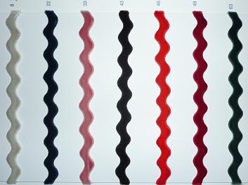 Ric Rac ribbon Velvet 9mm (25 m), Dark Brown 43