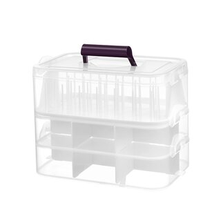 Organiser box with 3 layers